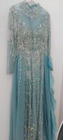 Dubai Abendkleid Neu gr 42/44 blau mit Schleppe Verlobungskleid Mitte - Wedding Vorschau