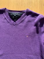 Tommy Hilfiger V-Neck Pullover - Lila, Größe M, 100% Lammwolle Bayern - Maisach Vorschau