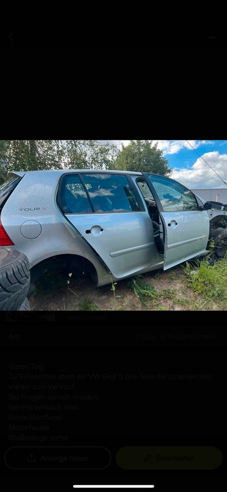 VW Golf 5 1.9TDI, Getriebe KCW 120.000km, Trendline, 2008,LA7W in Offenburg