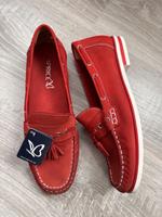 Caprice Leder Mokassins Bootsschuhe Slipper Schuhe Red Nubuc 38 Niedersachsen - Hoya Vorschau