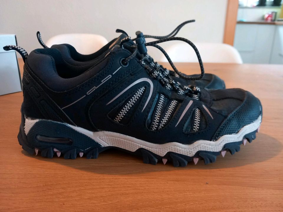 Mädchen Trekking Schuhe Gr. 37 dunkelblau Sneaker Wanderschuhe in Dettingen an der Erms