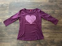 NEUw - Shirt mit Pailletten Herz - Größe M 38 - Manguun Nordrhein-Westfalen - Neuss Vorschau