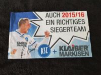 KSC-Fahne 2015/16 SIEGERTEAM Karlsruher SC Rouwen Heninngs Baden-Württemberg - Karlsruhe Vorschau
