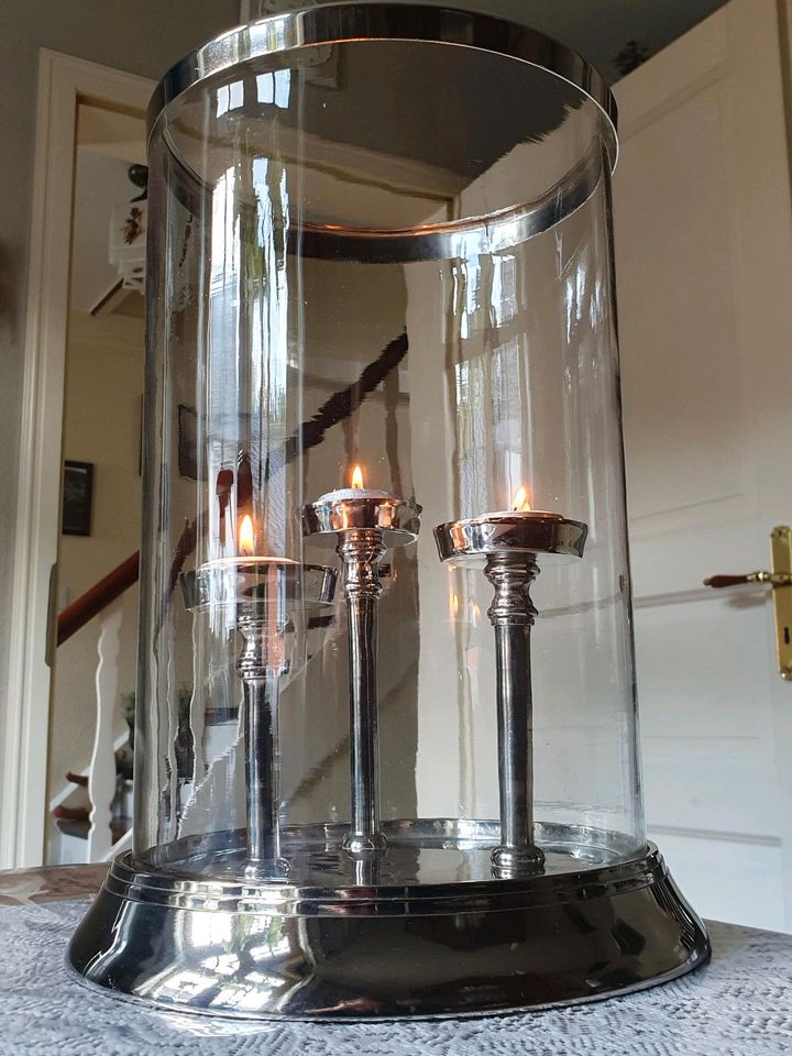 PREISSTURZ ❗️❗️edles Windlicht aus Metall und Glas DEKO  Kerzen in Euskirchen