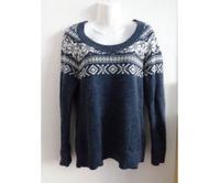C&A Pullover 36 S Strick Norweger Blau Weiß mit Wolle Anteil Berlin - Rudow Vorschau