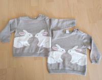 2x dünner Pullover Pulli mit Hase Frühling Zwillinge Babykleidung Stuttgart - Feuerbach Vorschau