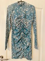 H&M Kleid Print Blau Weiß M Stretch Niedersachsen - Hammah Vorschau