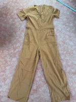 Brauner Jumpsuit mit Reißverschluss | Größe M | 100 % Baumwolle Dresden - Blasewitz Vorschau