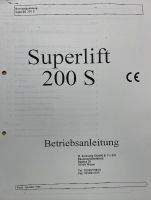 Betriebsanleitung SUPERLIFT S 200 - 10/1996 Thüringen - Sonneberg Vorschau