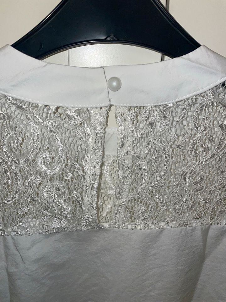 Bluse mit Spitze Gr.M Weiß in München