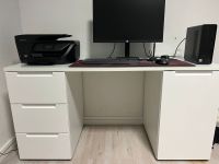 Schreibtisch Mailand weiß weiß Hochglanz B/H/T: ca. 152x76x60 cm Nordrhein-Westfalen - Gelsenkirchen Vorschau