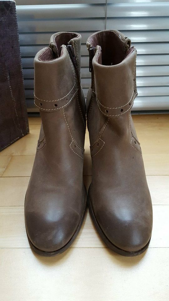 *FELMINI* ital. Echt Leder Stiefelette Taupe 39 NP139€ TOP! in Ingolstadt