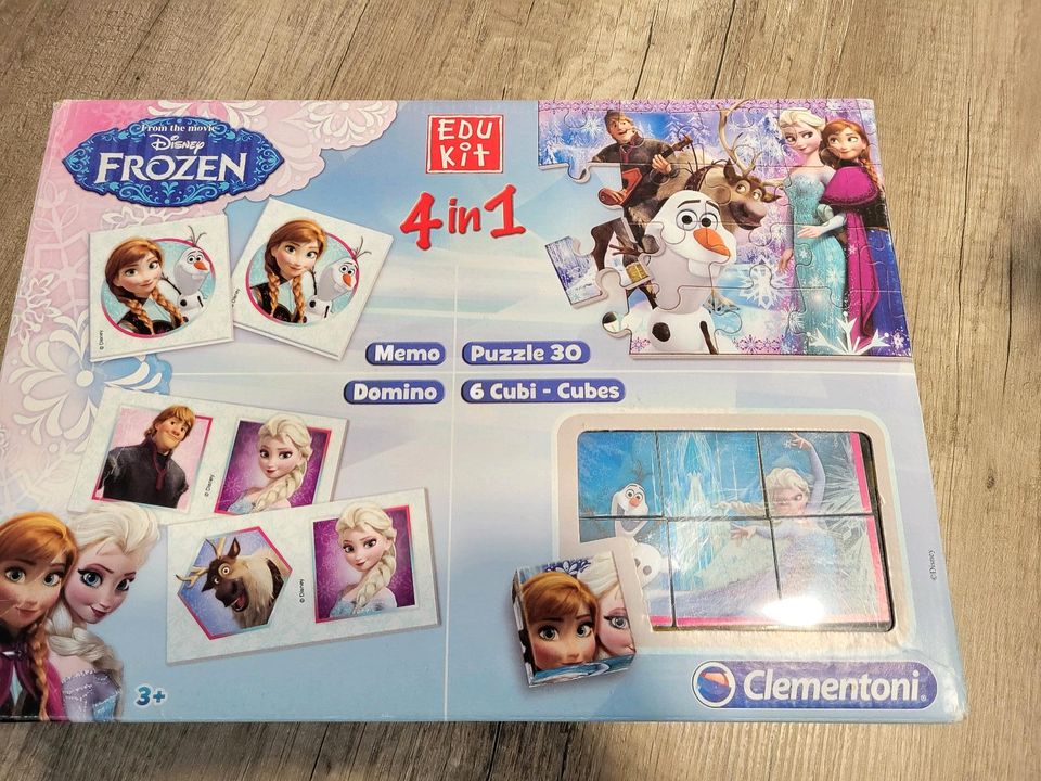 Frozen, Eiskönigin  4 in 1 , Memo,  Puzzle, Domino in Recklinghausen