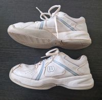 Wilson Tennisschuhe Gr. 33 Kinder weiss blau Bayern - Dentlein am Forst Vorschau