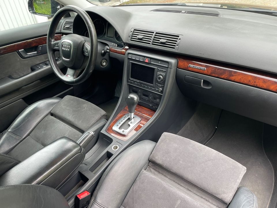 Audi A4 3.0 TDI 3x Sline Liebhaber Voll Scheckheft 8f. Bereift in Langen (Hessen)