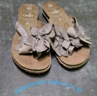 Caprice Zehentrenner Damen Sandalen grau Gr. 38 Leder Sachsen - Zwickau Vorschau
