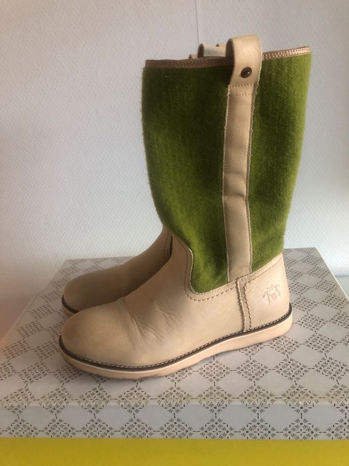 Witty Knitters Stiefel Frühling 37 beige grün in Löhne