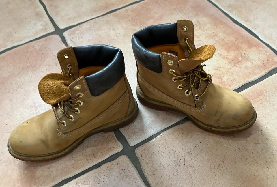 Timberland Schuhe Stiefel Größe 7,5 / 40 extra leicht Leder in Marl