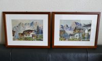 Set,Gemälde,Bilder,Aquarell,Alpenlandschaft,Berglandsch.Gebirgsl. Bayern - Oberasbach Vorschau