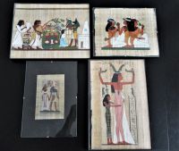 4 ägyptische Papyrus Bilder,im Glasrahmen,1980 in Ägypten gekauft Duisburg - Meiderich/Beeck Vorschau