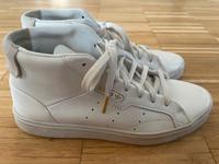 Adidas Sneaker hoch Glattleder Größe 40 Damen weiß gold Hessen - Darmstadt Vorschau