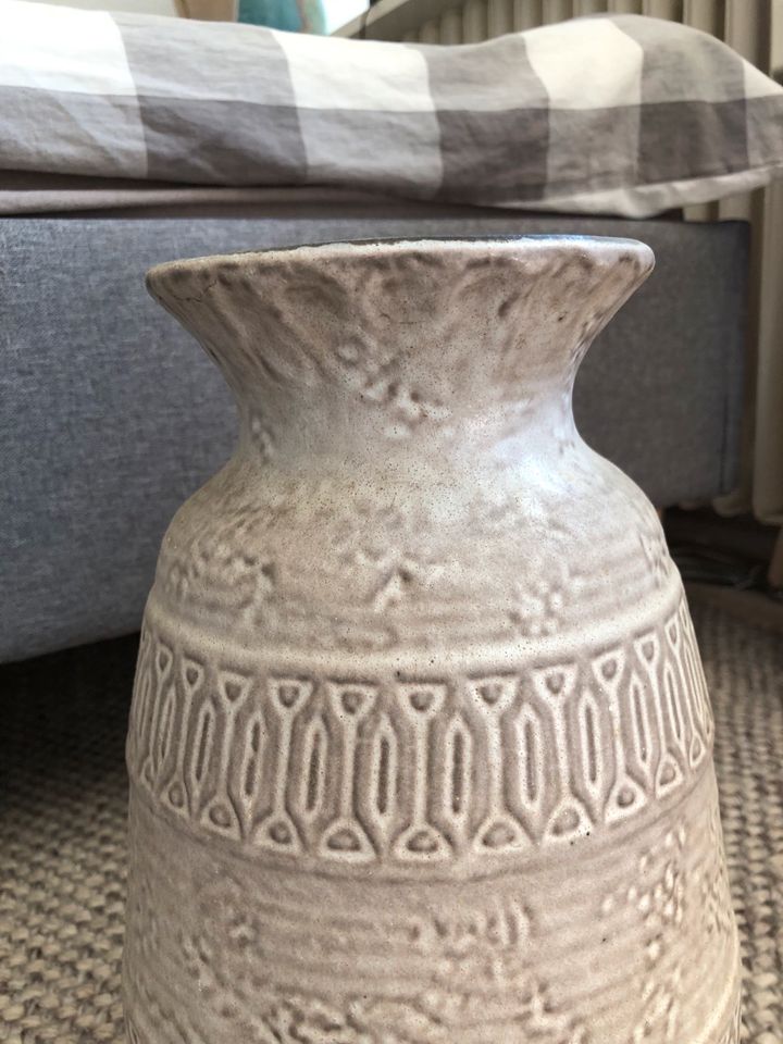 Große Jasba Vase Beige/Grün mit Muster in Oldenburg