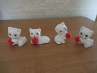 4 kleine Katzen Porzellan Niedersachsen - Drochtersen Vorschau