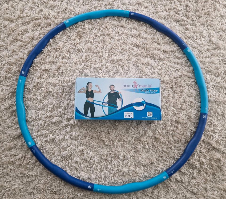 Hula Hoop Mighty Hoop blau 2kg 100cm OVP in Fintel