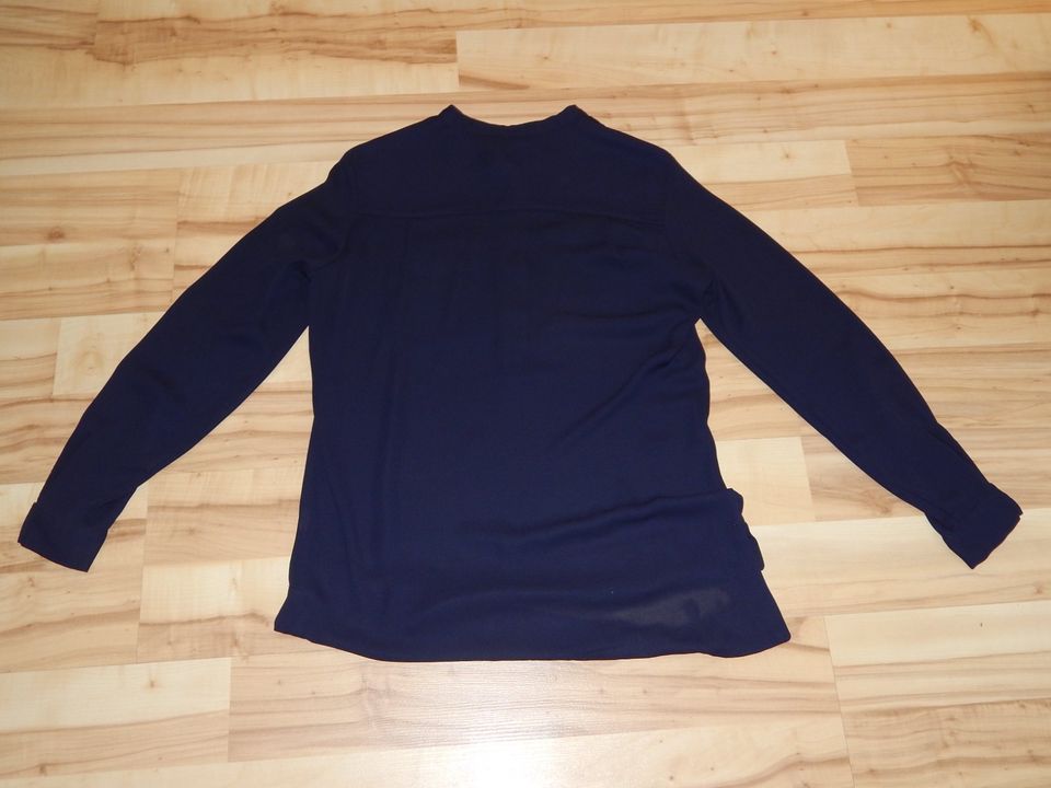 Zara Basic Damenbluse Bluse Hemd leicht transparent blau Gr - 34 in Lotte