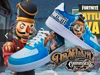 Unisex Custom Nike Air - FORTNITE Airbrushed Pankow - Weissensee Vorschau