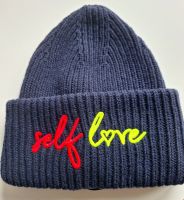 coole Mütze Zwillingsherz 70% Wolle self love Beanie Grobstrick Hessen - Steinau an der Straße Vorschau