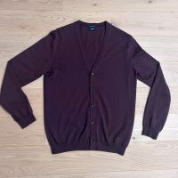 TOP: Joop! Strickjacke L Modern Fit Merino Aubergine Herren Devon Stuttgart - Rohr Vorschau