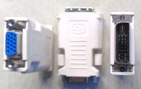 3x DVI/VGA-Adapter, DVI-Stecker <=> VGA-Kupplung ~ DVI-I DVI-A Niedersachsen - Blender Vorschau