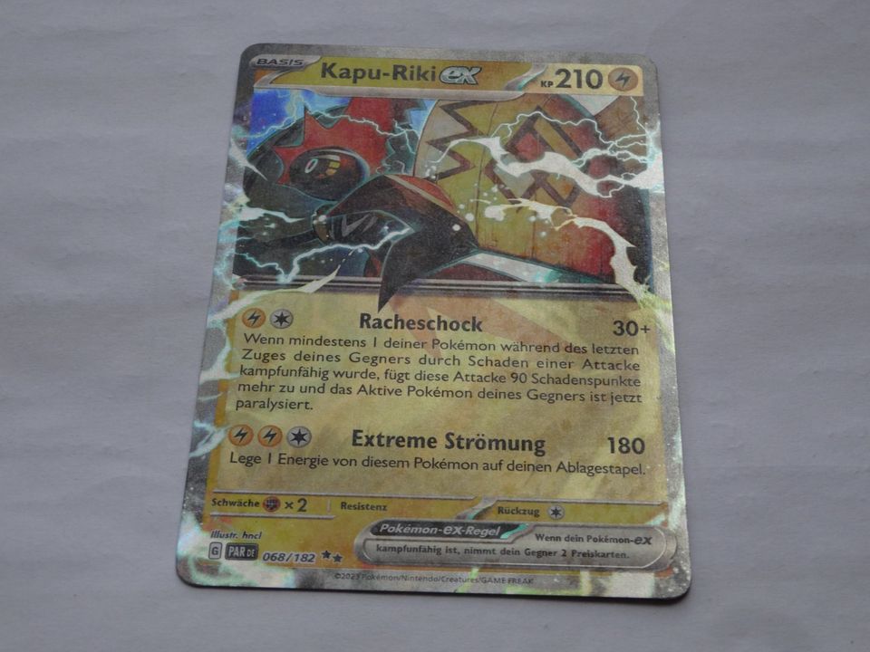 Pokemon Karte Kapu-Riki ex 068/182 Double Rare Full Art in Bad Colberg-Heldburg