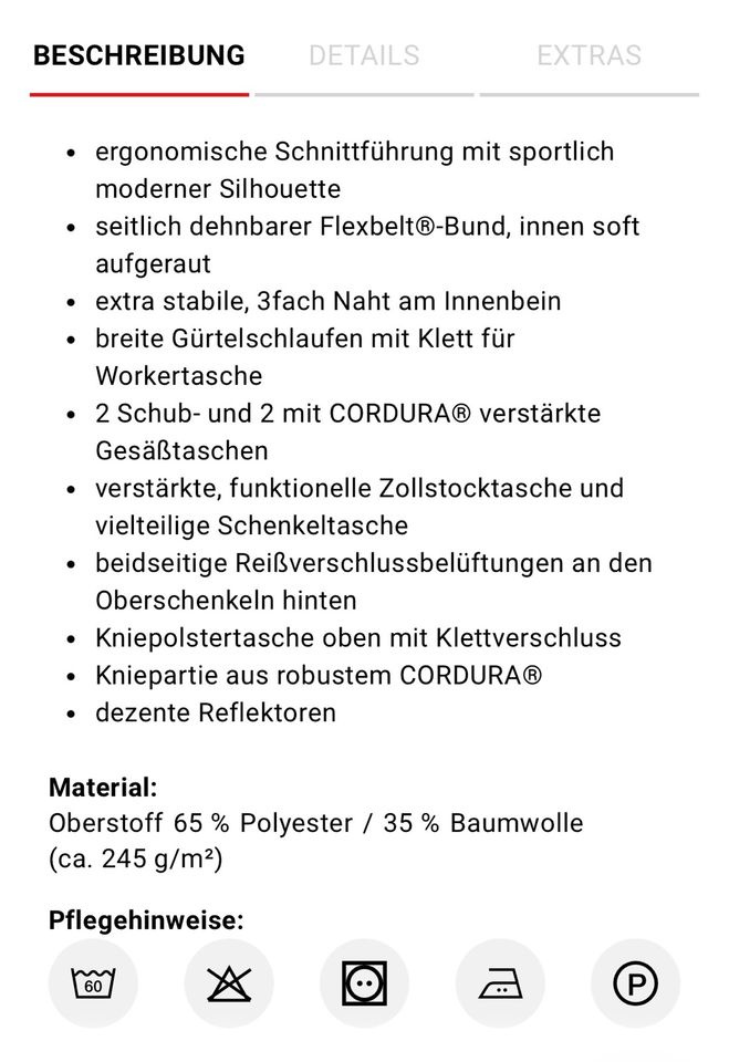 Engelbert Strauss Bundhose Arbeitshose Hose Gr.44 motion 2020 in Bruchmühlbach-Miesau
