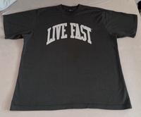 LIVE FAST COLLEGE TEE T Shirt Gr. L schwarz grau Bayern - Augsburg Vorschau