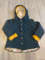 Wollwalk Jacke Gr. 92 handmade mit Kapuze Bayern - Titting Vorschau