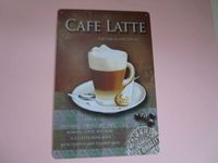 Cafe Latte, Bar, Cafe, Blechschild 30 x 20 cm Hessen - Limburg Vorschau