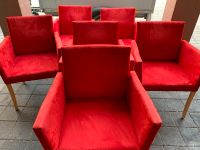 Stühle mit Armlehnen ,samtweich in Rot Baden-Württemberg - Esslingen Vorschau