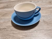 Kaffeetasse mit Untertasse hellblau mit smiley Dithmarschen - Wiemerstedt Vorschau