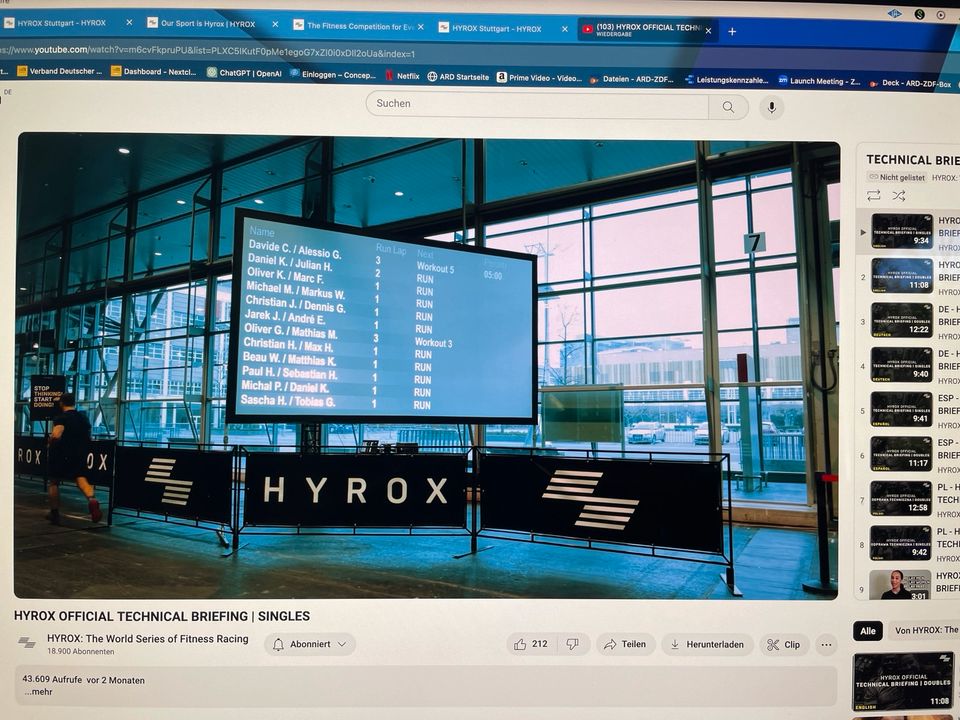 Hyrox Stuttgart Men in Karlsruhe