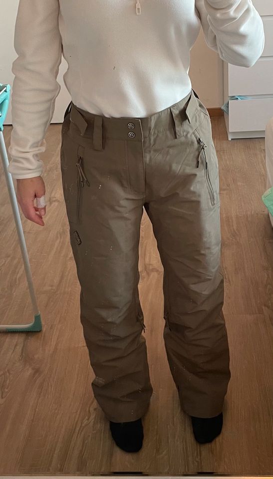 Snowboardhose Skihose Damen Zimstern Gr.S Khaki/Braun neuwertig in Augsburg