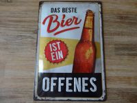 Vintage Werbeschild Das beste Bier... - aus Blech - neuwertig Bayern - Markt Schwaben Vorschau