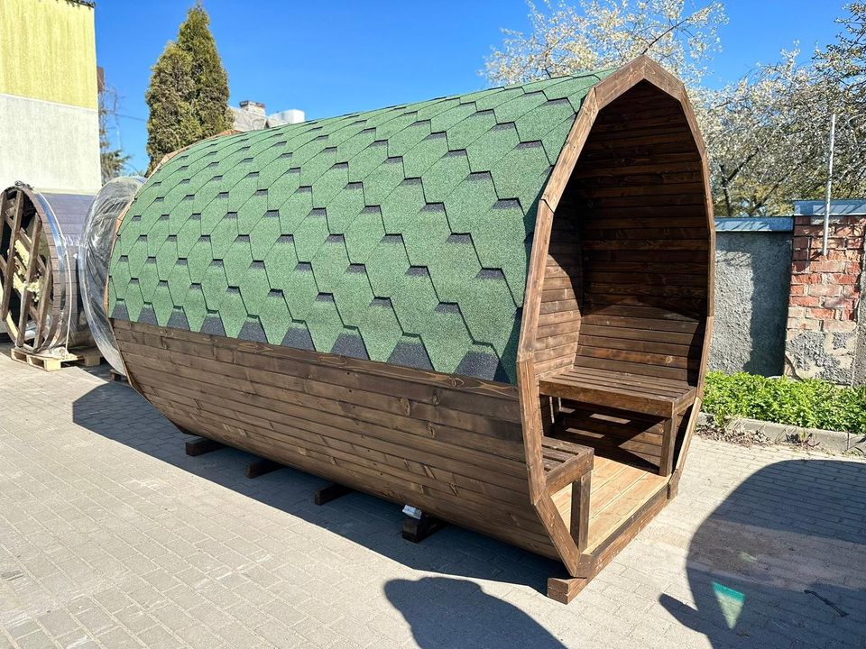 -15% 3m Fasssauna/ Gartensauna / mit Terrasse / Saunafass / Sauna in Berlin