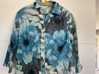 Blaue Blumen Sommerbluse 42 Nürnberg (Mittelfr) - Aussenstadt-Sued Vorschau