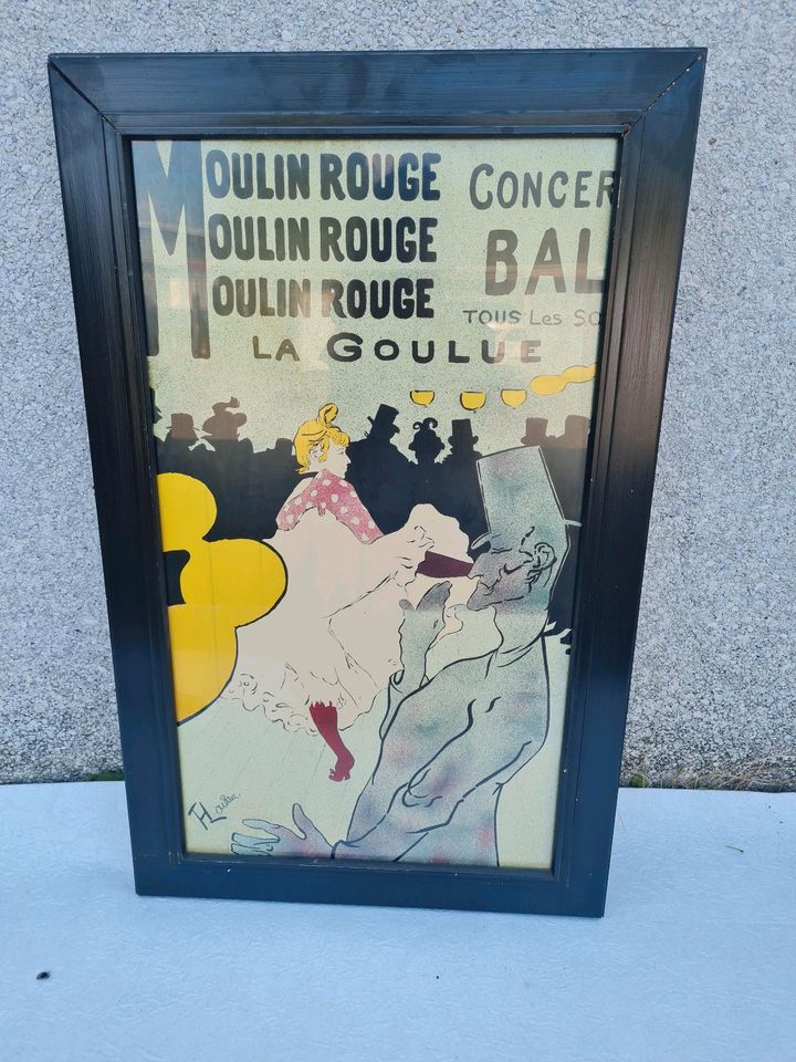 Werbeplakat Moulin Rouge la Goulue Henri de Toulouse Lautrec in Wentorf