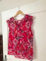 Street One Bluse floral Blumen Rüschen pink bunt ärmellos 36 Baden-Württemberg - Mannheim Vorschau