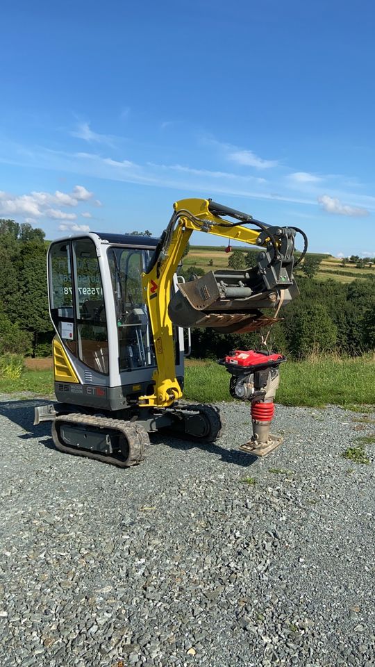 Minibagger Vermietung Baumaschinen Mieten Leihen in Eckersdorf