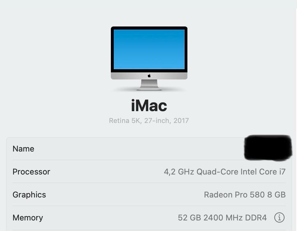 iMac 27 5K 2017 4,2 GHz Intel Quad i7 1TB SSD 52GB RAM 8GB Grafik in Berlin