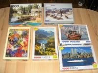 Schöne,überwiegend nur 1x zusammengelegte Puzzles von 1000 Teilen Nordrhein-Westfalen - Mönchengladbach Vorschau